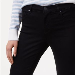 LOFT black curvy kick crop jeans